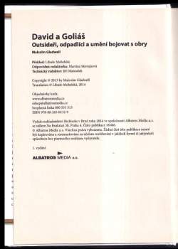 Malcolm Gladwell: David a Goliáš