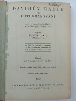 Ludwig David: Davidův rádce ve fotografování
