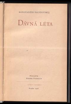 Konstantin Georgijevič Paustovskij: Dávná léta