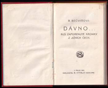 Barbora Josefa Bečvářová: Dávno