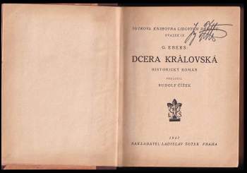 Georg Ebers: Dcera královská