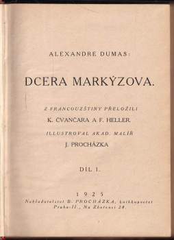 Alexandre Dumas: Dcera markýzova