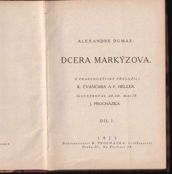 Alexandre Dumas: Dcera markýzova