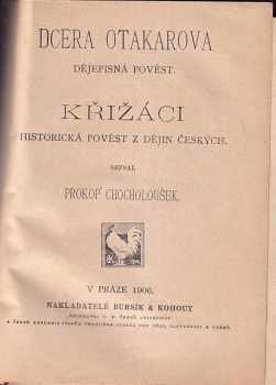 Prokop Chocholoušek: Dcera Otakarova
