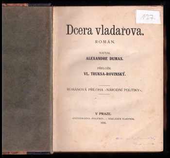 Alexandre Dumas: Dcera vladařova