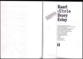 Kaari Utrio: Dcery Eviny