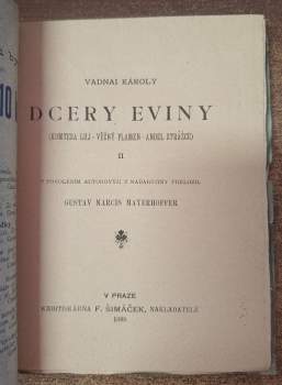 Károly Vadnai: Dcery Eviny
