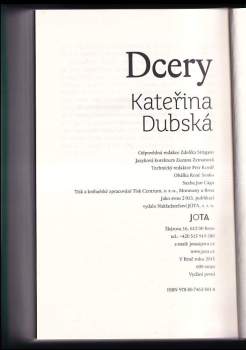 Kateřina Dubská: Dcery