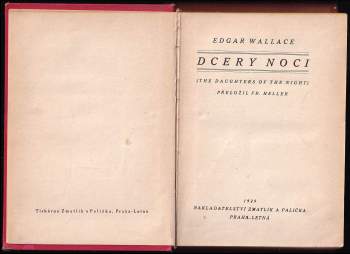 Edgar Wallace: Dcery noci