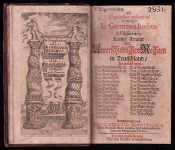 📙 De Singularibus quibusdam & antiquis In Germania Juribus & Observaris
