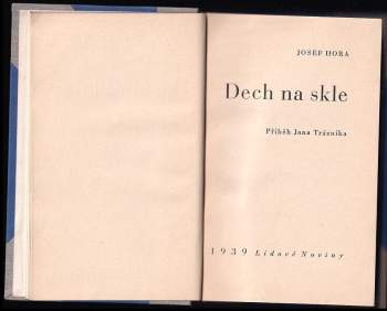 Josef Hora: Dech na skle