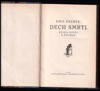 Emil Vachek: Dech smrti - kniha novel a povídek