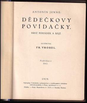 Antonín Jenne: Dědečkovy povídačky