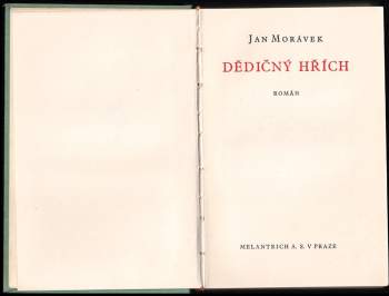 Jan Morávek: Dědičný hřích