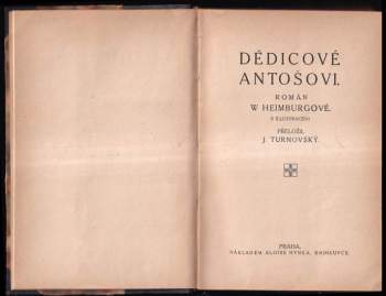 Wilhelmine Heimburg: Dědicové Antošovi