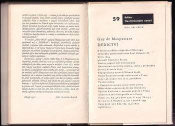 Guy de Maupassant: Dědictví