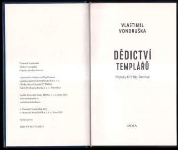 Vlastimil Vondruška: Dědictví templářů