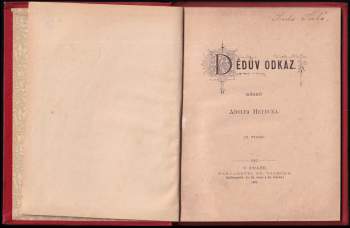 Adolf Heyduk: Dědův odkaz