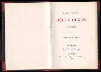 Adolf Heyduk: Dědův odkaz
