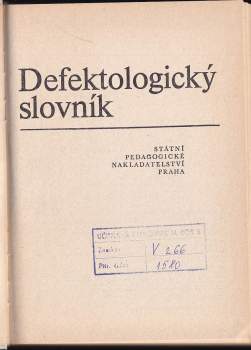 Defektologický slovník