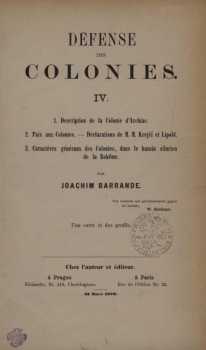 Défense des colonies