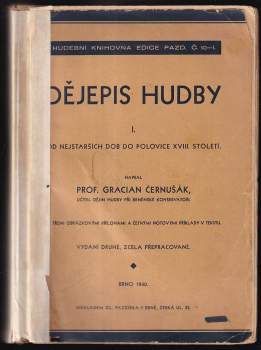 Gracian Černušák: Dějepis hudby