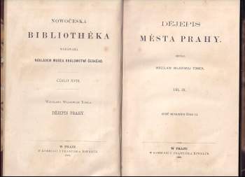 Václav Vladivoj Tomek: Dějepis města Prahy
