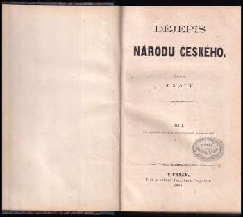 Jakub Malý: Dějepis národu českého