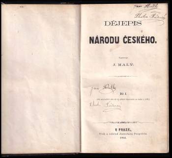 Jakub Malý: Dějepis národu českého