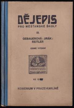 Dějepis pro měšťanské školy