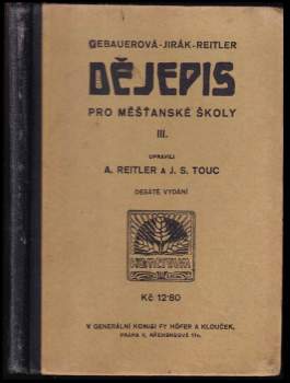 Dějepis pro měšťanské školy