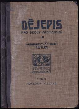 Dějepis pro školy měšťanské