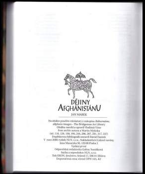 Jan Marek: Dějiny Afghánistánu