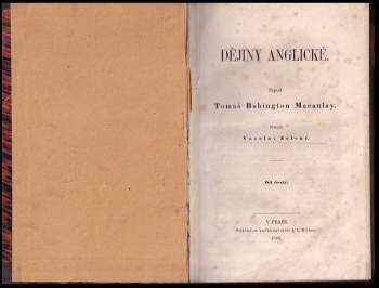 Thomas Babington Macaulay Macaulay: Dějiny anglické