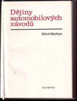 Miloš Skořepa: Dějiny automobilových závodů