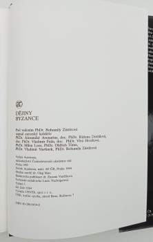 Růžena Dostálová: Dějiny Byzance