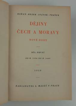 Josef Svátek: Dějiny Čech a Moravy nové doby