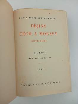 Josef Svátek: Dějiny Čech a Moravy nové doby