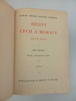 Josef Svátek: Dějiny Čech a Moravy nové doby