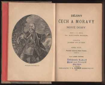 Antonín Rezek: Dějiny Čech a Moravy nové doby