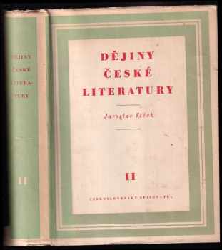 Jaroslav Vlček: Dějiny české literatury [Díl] 2.