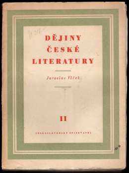 Jaroslav Vlček: Dějiny české literatury