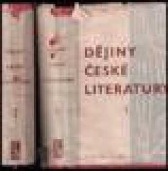 Jaroslav Vlček: Dějiny české literatury