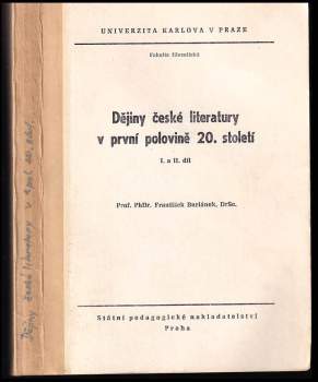 Dějiny české literatury v první polovině 20. století
