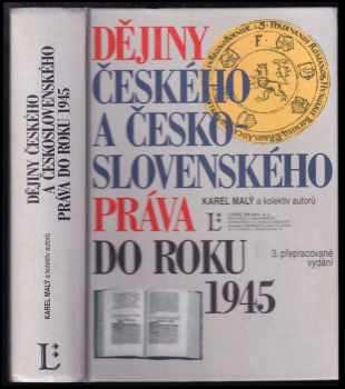 Dějiny českého a československého práva do roku 1945