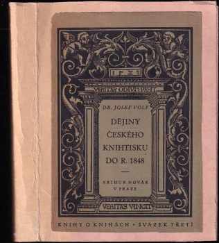 Dějiny českého knihtisku do roku 1848