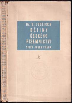 Dějiny českého písemnictví