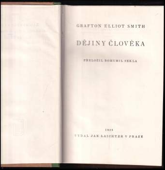 Grafton Elliot Smith: Dějiny člověka