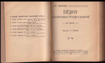 John William Draper: Dějiny duchovního vývoje v Evropě