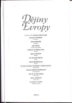 Jiří Gruša: Dějiny Evropy